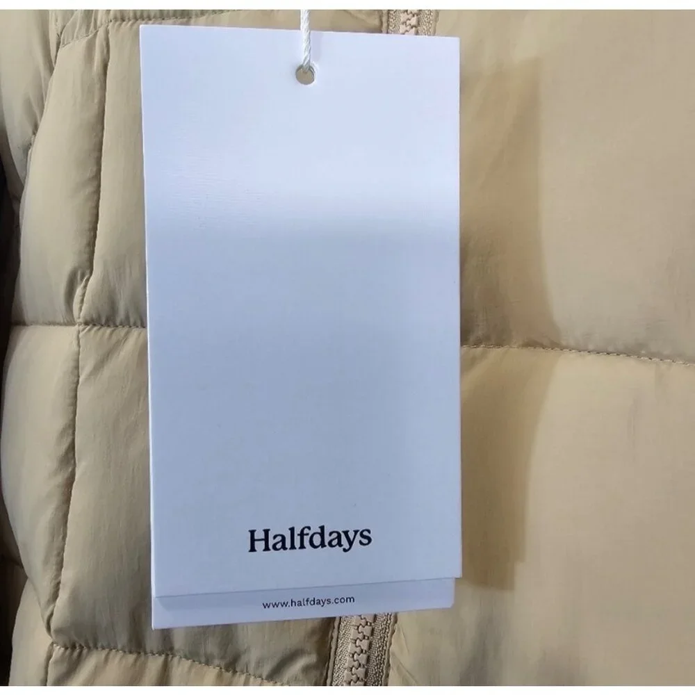Halfdays Chai Tan Nellie Puffer Jacket, new with tags, large - Picture 4 of 7